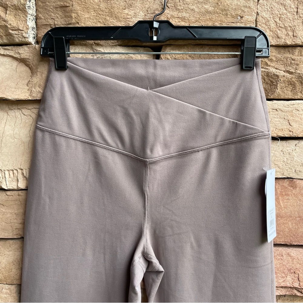 Yogalicious Lux mocha hi rise flare leggings Women Large NWT - Picture 4 of 12